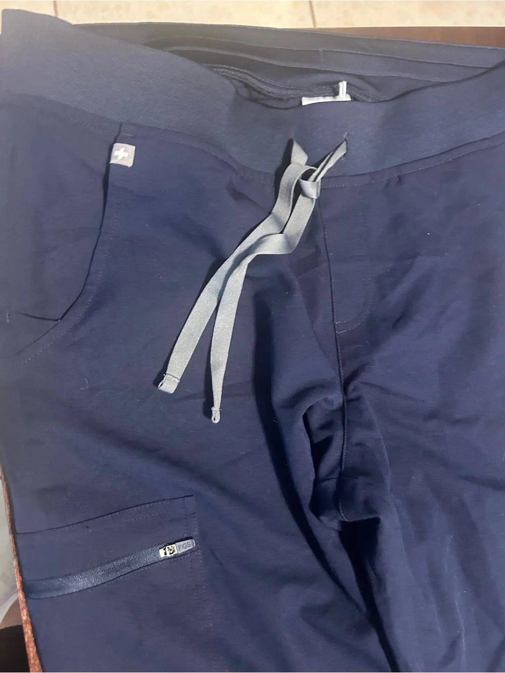 FIGS Navy Drawstring Medical Scrub Joggers